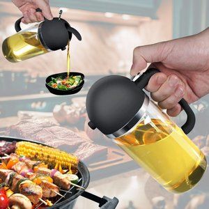 Oil Sprayer for Cooking - 2 in 1 Olive Oil Sprayer and Oil Dispenser - 500ml
